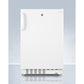 Summit Appliance Accucold 20" White Finish Built-in Refrigerator-Freezer