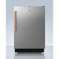 Summit Appliance Accucold 21" Stainless Steel & Black Finish Built-in Refrigerator-Freezer