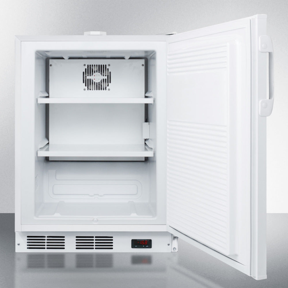 Summit Appliance Accucold 24" ACF48W White Finish Built-In Compact All-Freezer