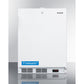 Summit Appliance Accucold 24" ACF48W White Finish Built-In Compact All-Freezer