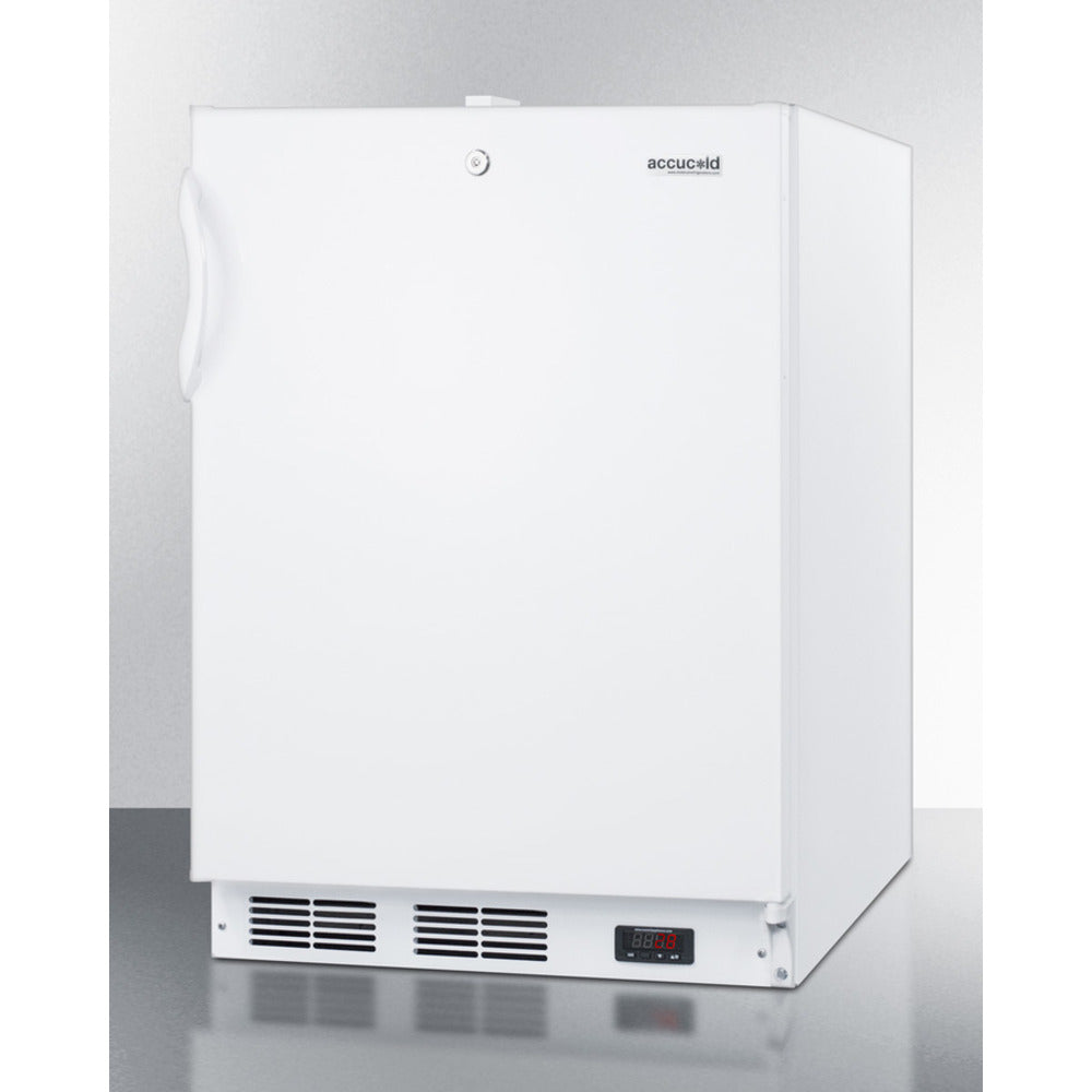 Summit Appliance Accucold 24" ACF48WADA White Finish Built-In Compact All-Freezer