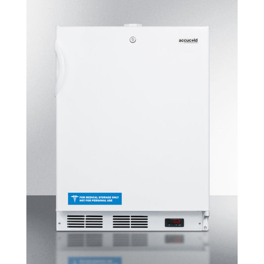 Summit Appliance Accucold 24" ACF48WADA White Finish Built-In Compact All-Freezer