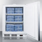 Summit Appliance Accucold 24" ACF48WSSHHADA Stainless Steel Finish Built-In Compact All-Freezer