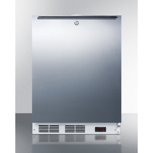 Summit Appliance Accucold 24" ACF48WSSHHADA Stainless Steel Finish Built-In Compact All-Freezer