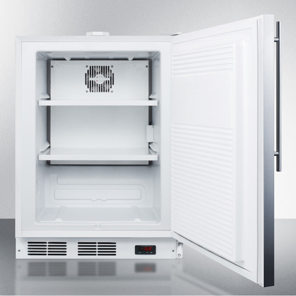 Summit Appliance Accucold ACF48WSSHVADA Stainless Steel Finish Built-In Compact All-Freezer