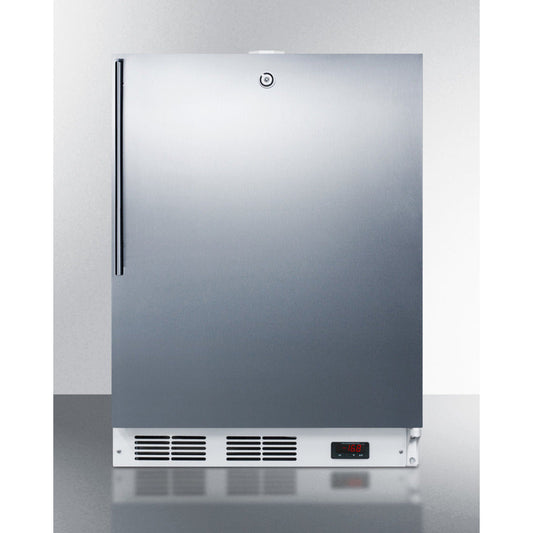 Summit Appliance Accucold ACF48WSSHVADA Stainless Steel Finish Built-In Compact All-Freezer