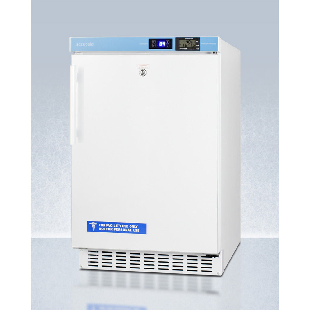 Summit Appliance Accucold ACR45L White Finish Built-In Pharmacy All-Refrigerator