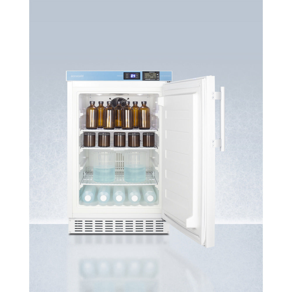 Summit Appliance Accucold ACR45L White Finish Built-In Pharmacy All-Refrigerator