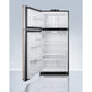 Summit Appliance BKRF Series 30" Stainless Steel Finish Break Room Refrigerator-Freezer with Antimicrobial Pure Copper Left Handles