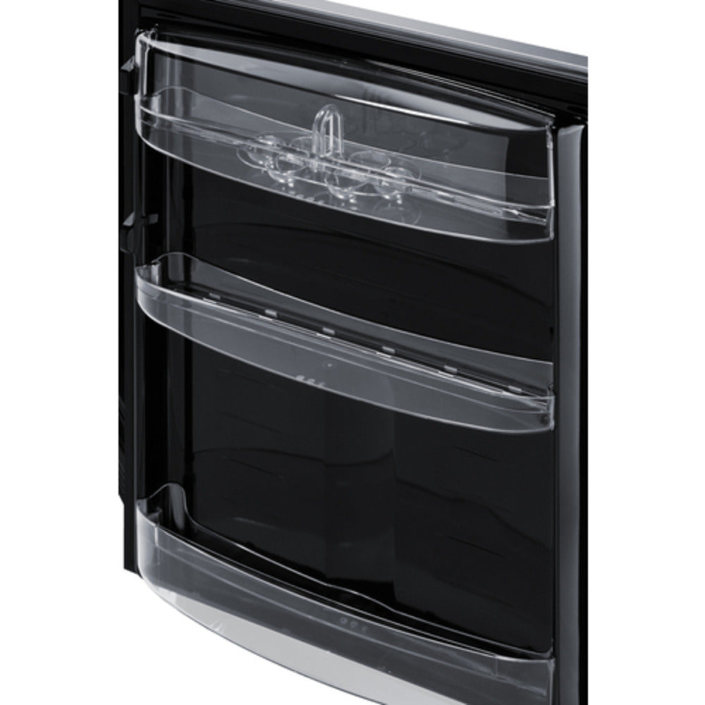 Summit Appliance CT66 Series 24" Stainless Steel/Black Finish Refrigerator-Freezer - ADA Compliant