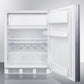 Summit Appliance CT661 Series 24" Panel-Ready/White Finish Built-In Refrigerator-Freezer