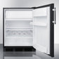 Summit Appliance CT663 Series 24" Black Finish Refrigerator-Freezer