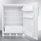 Summit Appliance FF6 Series 24" White Finish All-Refrigerator - NSF-7 and ADA Compliant