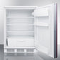 Summit Appliance FF6BI7 Series 24" Panel-Ready/White Finish Built-In All-Refrigerator - NSF-7 Commercial Standards