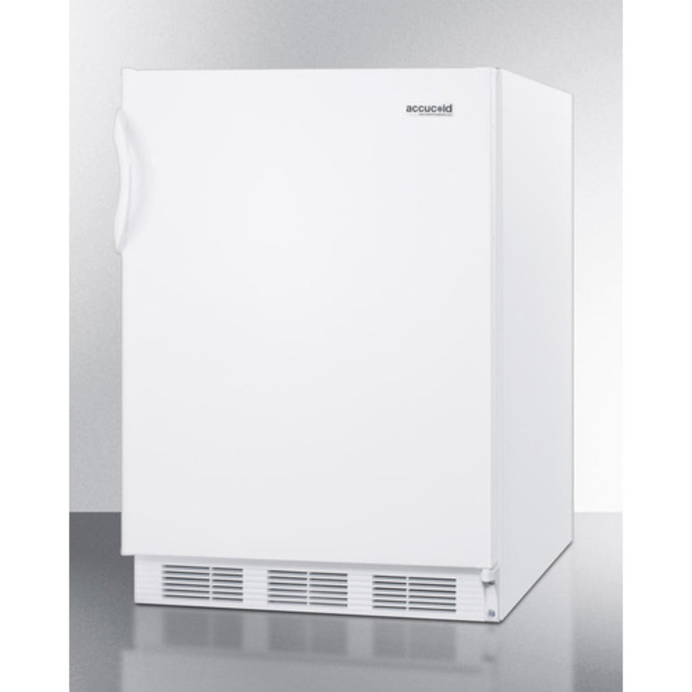 Summit Appliance FF6W Series 24" White Finish All-Refrigerator - ADA Compliant