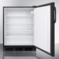 Summit Appliance FF7 Series 24" Black Finish All-Refrigerator