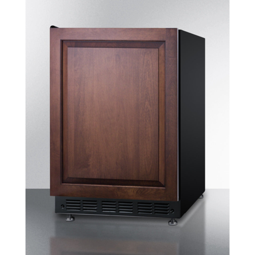 Summit Appliance FF7 Series 24" Panel-Ready/Black Finish All-Refrigerator with Left Door Swing - Adjustable Height