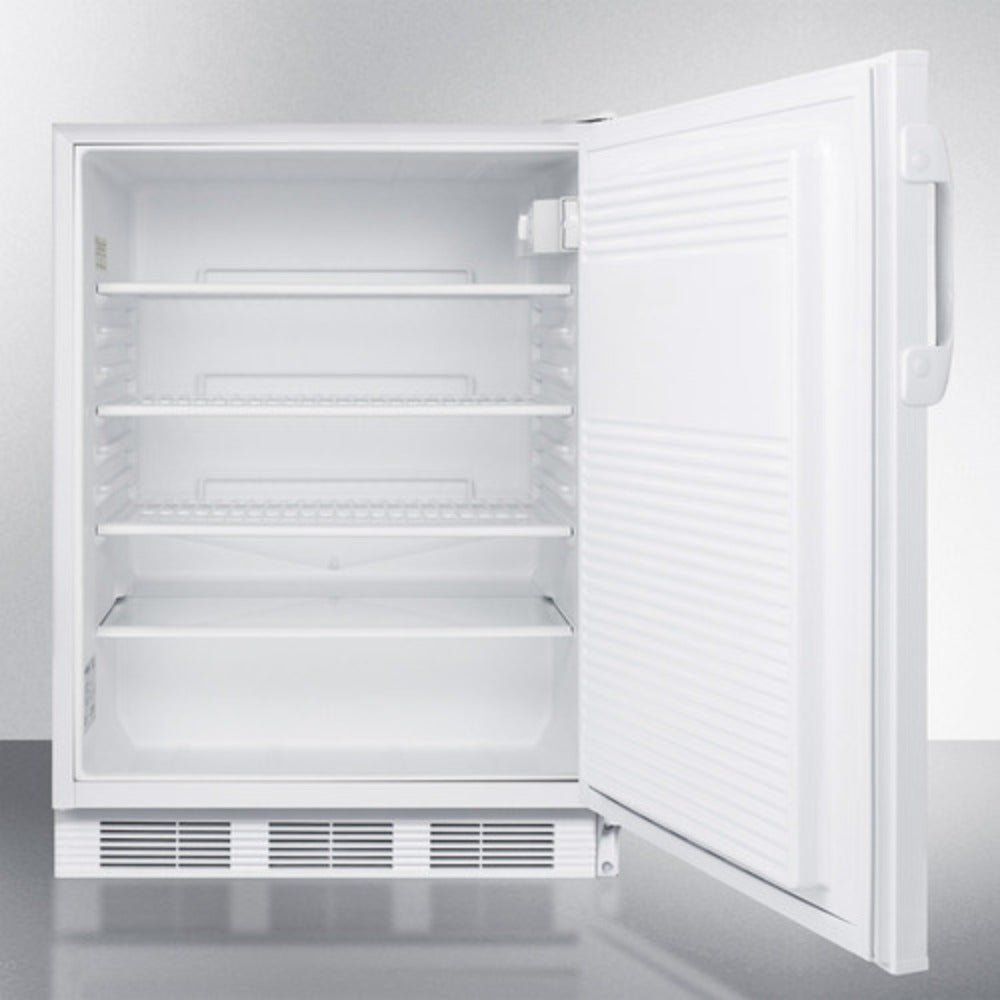 Summit Appliance FF7BI Series 24" White Finish Built-In All-Refrigerator - ADA Compliant