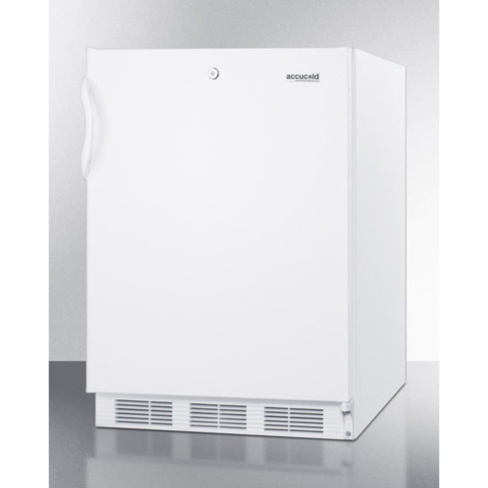 Summit Appliance FF7BI Series 24" White Finish Built-In All-Refrigerator - ADA Compliant