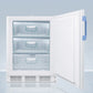 Summit Appliance MED2 Series 24" 3 cu.ft. White Finish Built-In All-Freezer with NIST Calibrated Temp Display - ADA Compliant