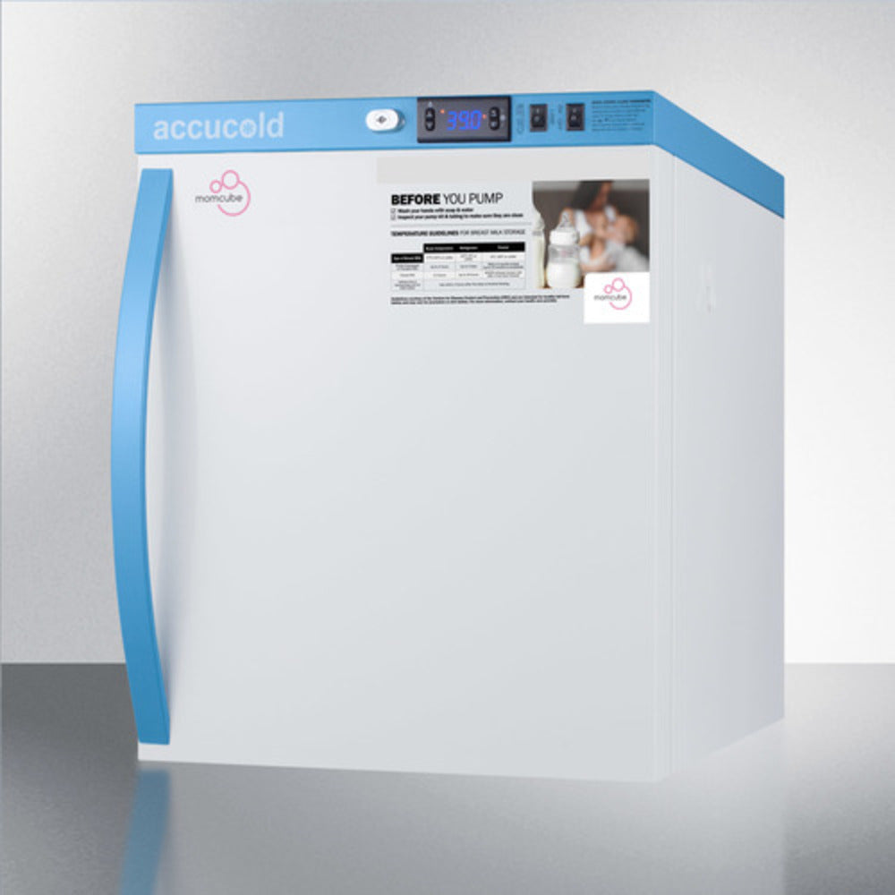 Summit Appliance MOMCUBE 1 cu.ft. White Finish Countertop Breast Milk Refrigerator