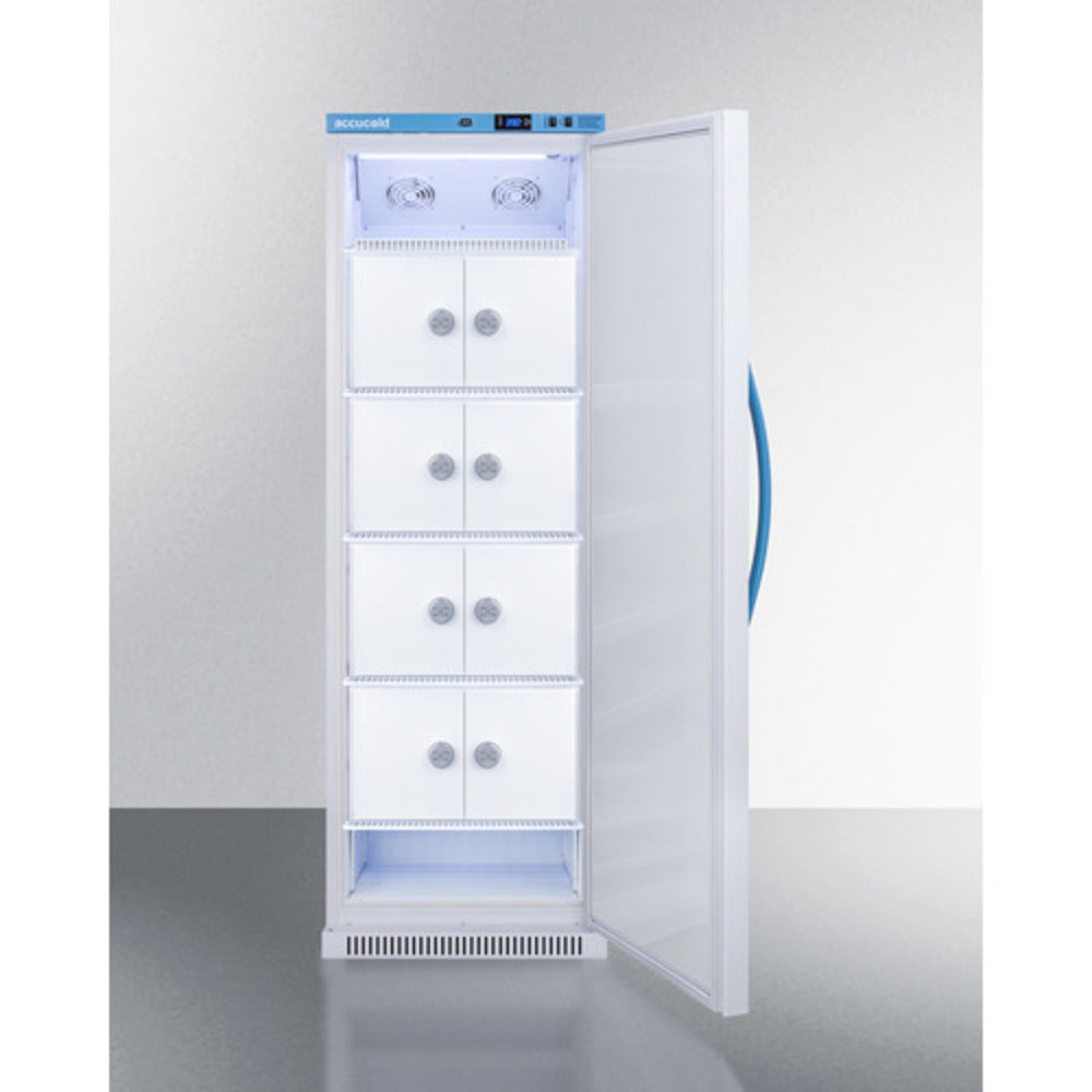 Summit Appliance MOMCUBE 15 cu.ft. White Finish Breast Milk Refrigerator with Lockers