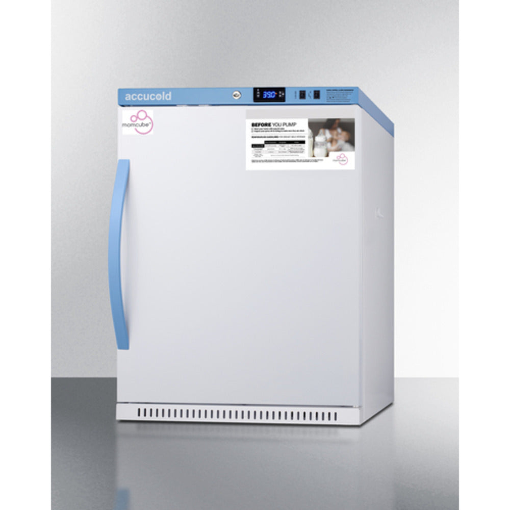 Summit Appliance MOMCUBE 6 cu.ft. White Finish Breast Milk Refrigerator with Lockers