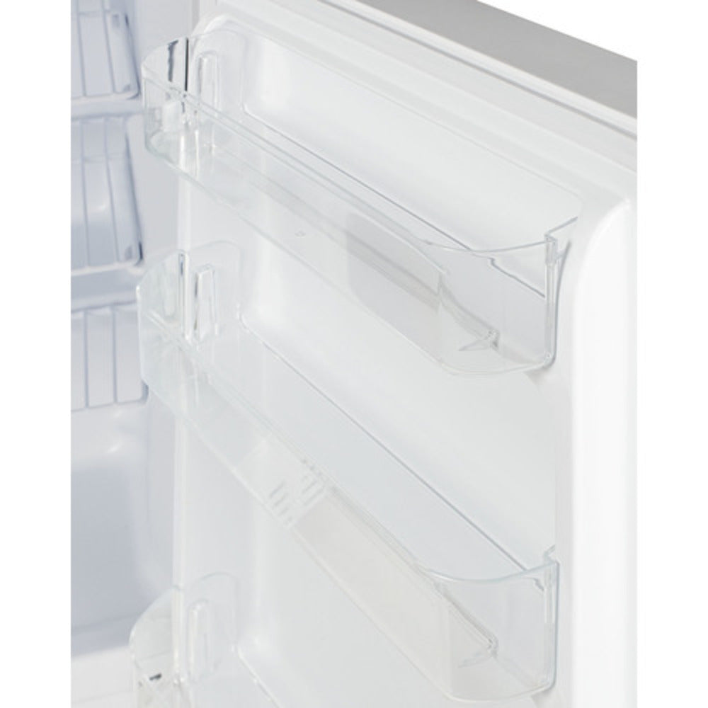 Summit Appliance MOMCUBE Series 20" White Finish Built-In All-Freezer with Copper Handle