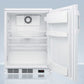 Summit Appliance PLUS2 Series 24" White Finish Built-In All-Refrigerator with NIST Digital Temp Display - NSF-7 Standards