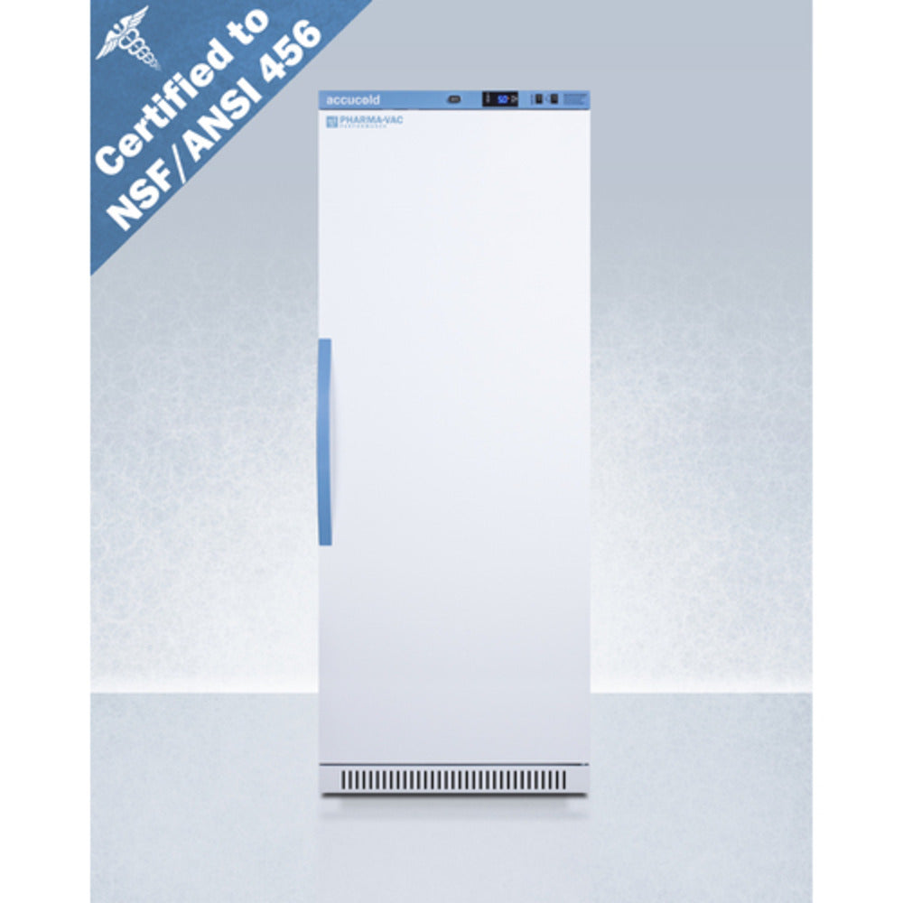 Summit Appliance Pharma-Vac Series 12 cu.ft. White Finish Upright Vaccine Refrigerator - NSF/ANSI 456