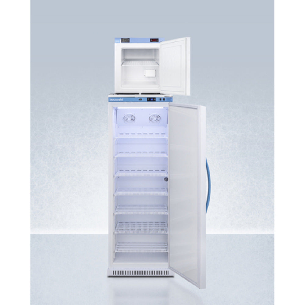 Summit Appliance Pharma-Vac Series 13 cu.ft. White Finish All-Refrigerator and All-Freezer Combo