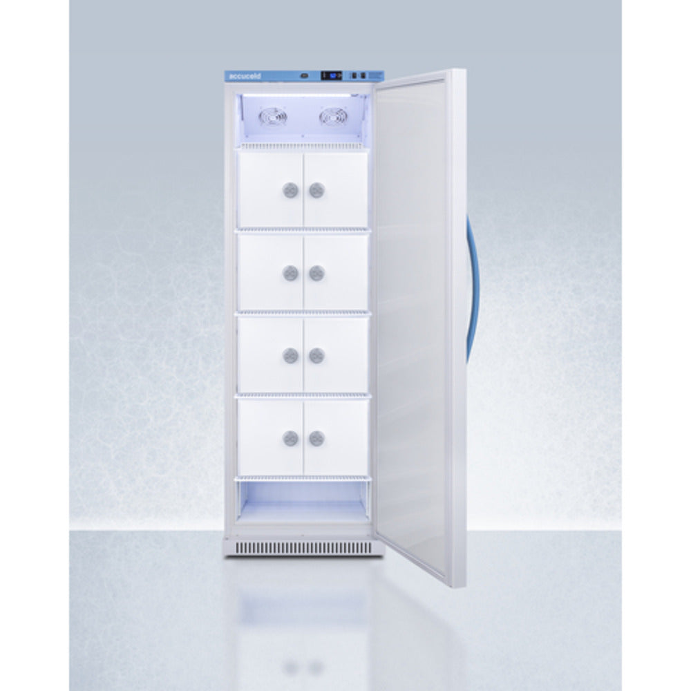 Summit Appliance Pharma-Vac Series 15 cu.ft White Finish Upright Vaccine Refrigerator with Interior Lockers