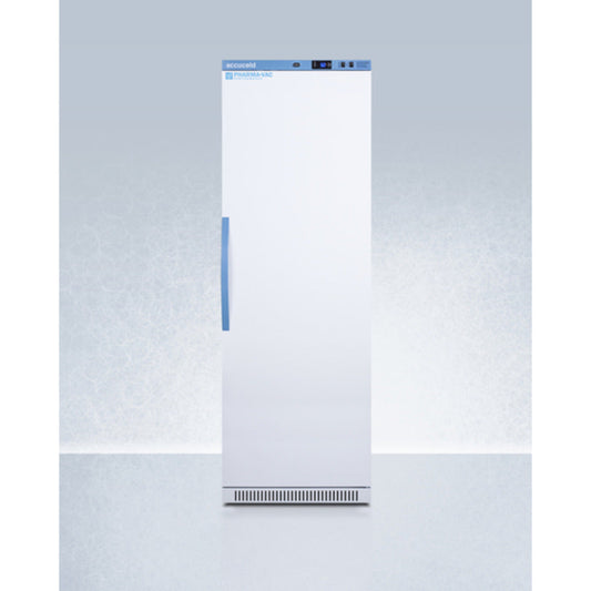 Summit Appliance Pharma-Vac Series 15 cu.ft White Finish Upright Vaccine Refrigerator with Interior Lockers