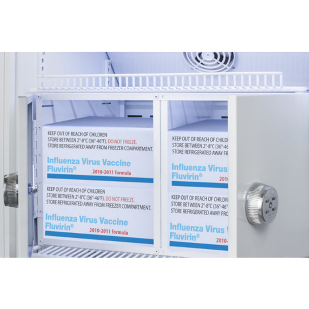 Summit Appliance Pharma-Vac Series 15 cu.ft. Upright Vaccine Refrigerator with Interior Lockers
