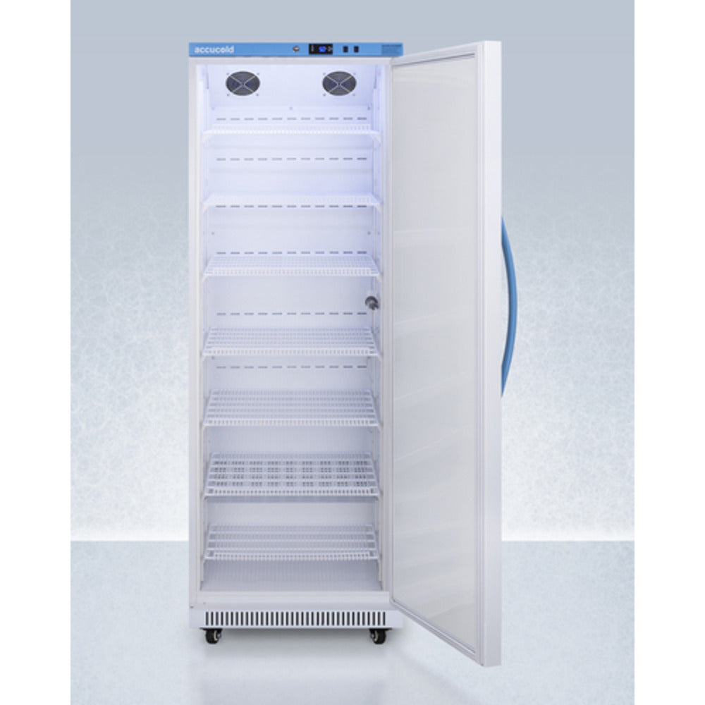 Summit Appliance Pharma-Vac Series 18 cu.ft. White Finish Upright Vaccine Refrigerator - NSF/ANSI 456