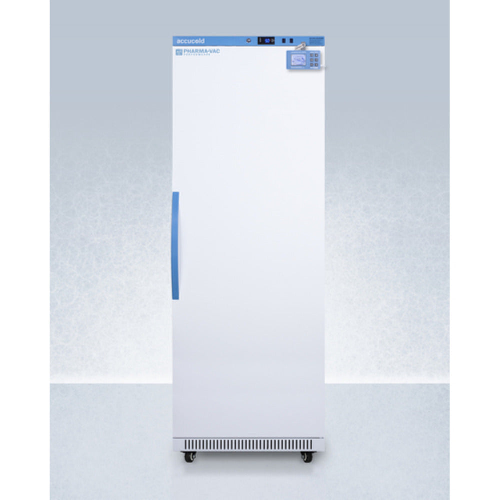 Summit Appliance Pharma-Vac Series 18 cu.ft. White Finish Upright Vaccine Refrigerator with Digital Data Logger