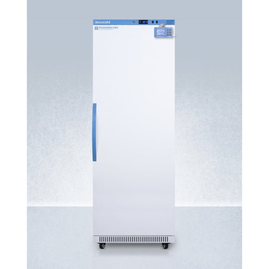 Summit Appliance Pharma-Vac Series 18 cu.ft. White Finish Upright Vaccine Refrigerator with Digital Data Logger