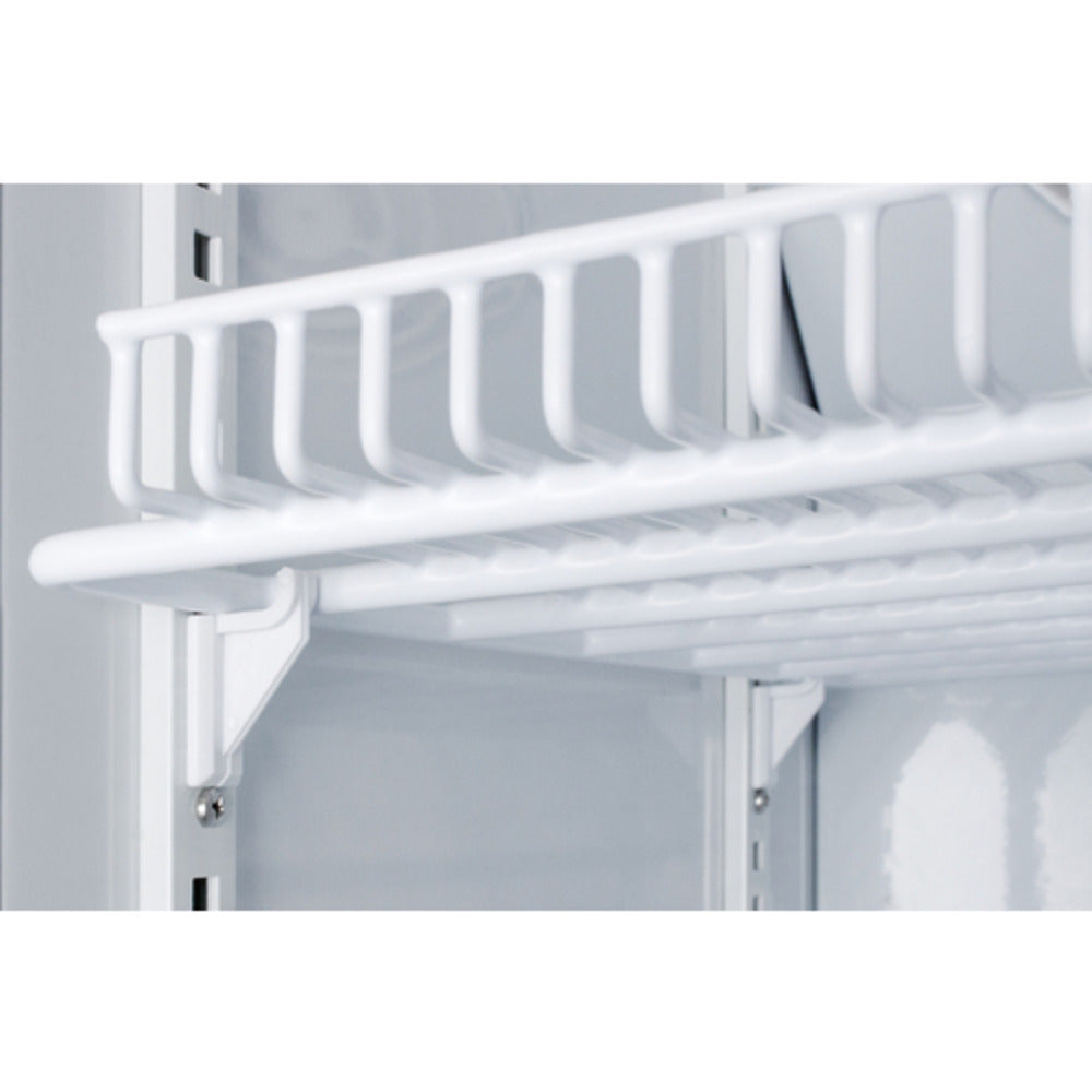 Summit Appliance Pharma-Vac Series 3 cu.ft. White Finish Glass Door Counter Height Controlled Room Temperature Cabinet