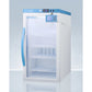 Summit Appliance Pharma-Vac Series 3 cu.ft. White Finish Glass Door Counter Height Vaccine Refrigerator with Digital Data Logger