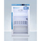 Summit Appliance Pharma-Vac Series 3 cu.ft. White Finish Glass Door Counter Height Vaccine Refrigerator with Digital Data Logger