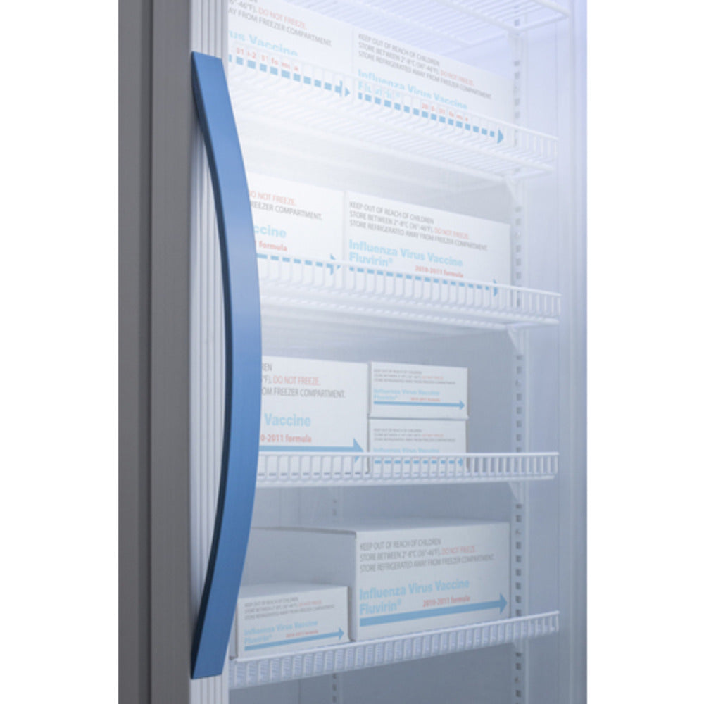 Summit Appliance Pharma-Vac Series 3 cu.ft. White Finish Glass Door Vaccine Refrigerator with Digital Data Logger