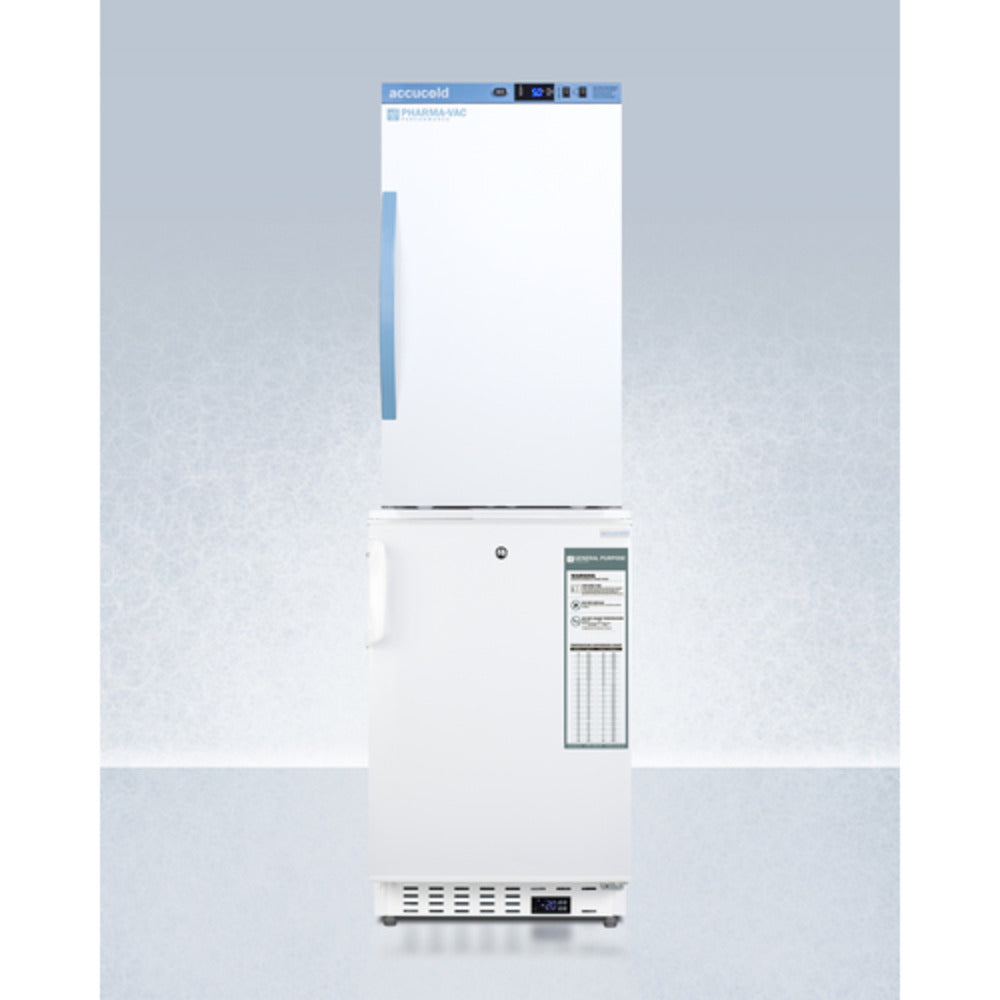 Summit Appliance Pharma-Vac Series 3 cu.ft. White Finish Vaccine Refrigerator and Freezer Combi
