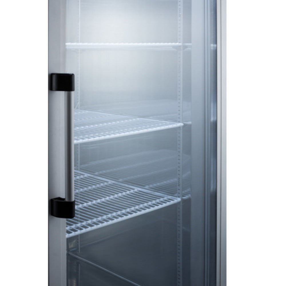 Summit Appliance Pharma-Vac Series 49 cu. ft. Stainless Steel Finish Glass Door Upright Pharmacy Refrigerator