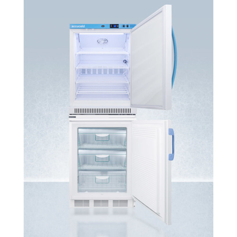 Summit Appliance Pharma-Vac Series 6 cu.ft. White Finish All-Refrigerator and All-Freezer Combo