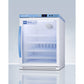 Summit Appliance Pharma-Vac Series 6 cu.ft. White Finish Glass Door Recessed Upright Controlled Room Temperature Cabinet