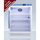 Summit Appliance Pharma-Vac Series 6 cu.ft. White Finish Glass Door Recessed Upright Controlled Room Temperature Cabinet