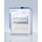 Summit Appliance Pharma-Vac Series 6 cu.ft. White Finish Glass Door Recessed Vaccine Refrigerator with Removable Drawers