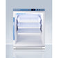Summit Appliance Pharma-Vac Series 6 cu.ft. White Finish Glass Door Recessed Vaccine Refrigerator with Removable Drawers