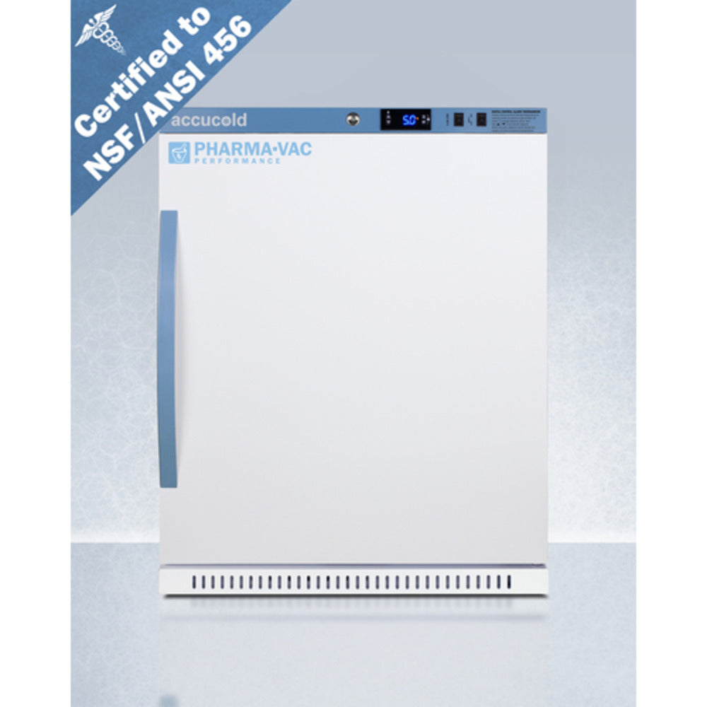 Summit Appliance Pharma-Vac Series 6 cu.ft. White Finish Recessed Vaccine Refrigerator - NSF/ANSI 456