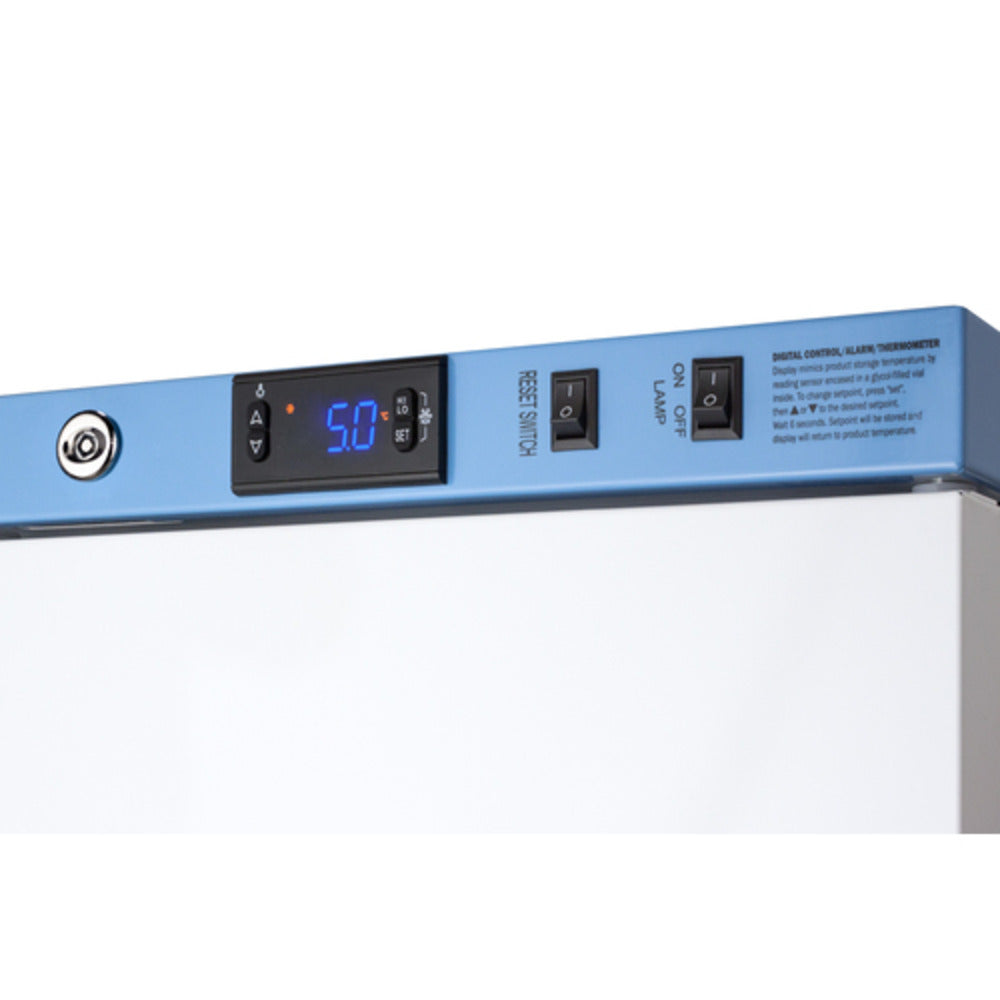 Summit Appliance Pharma-Vac Series 6 cu.ft. White Finish Recessed Vaccine Refrigerator with Digital Data Logger